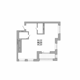 Квартира 95,2 м², 2-комнатная - изображение 1