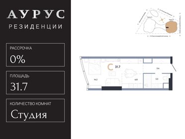 Квартира 31,7 м², студия - изображение 1