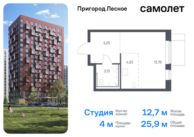 Квартира 25,9 м², студия - изображение 1