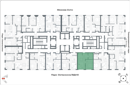 Квартира 42,6 м², 1-комнатная - изображение 2