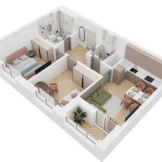 Квартира 53,5 м², 2-комнатная - изображение 3