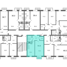 Квартира 34 м², 1-комнатная - изображение 2