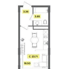 Квартира 23,7 м², студия - изображение 5