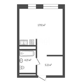 Квартира 27,5 м², студия - изображение 1