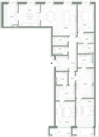 Квартира 214,5 м², 3-комнатная - изображение 2