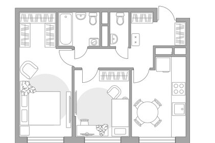 Квартира 52,1 м², 2-комнатная - изображение 1