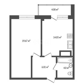 Квартира 44,6 м², 1-комнатная - изображение 1