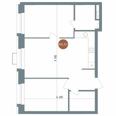 Квартира 60,5 м², 3-комнатная - изображение 2
