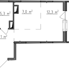 Квартира 33,2 м², студия - изображение 3