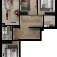 Квартира 78,7 м², 3-комнатная - изображение 3