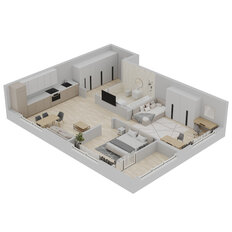 Квартира 46,9 м², 3-комнатная - изображение 3