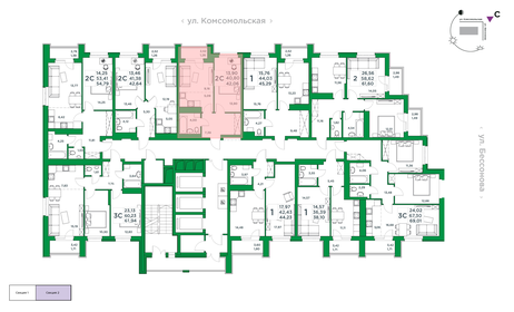 Квартира 40,8 м², 1-комнатная - изображение 2