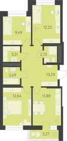 Квартира 71 м², 3-комнатная - изображение 1