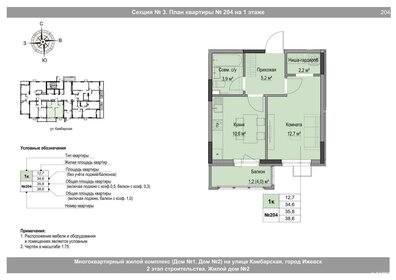 Квартира 35,8 м², 1-комнатная - изображение 1