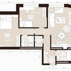 Квартира 66,7 м², 3-комнатная - изображение 2