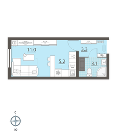 Квартира 22,4 м², студия - изображение 2