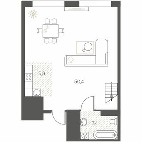 Квартира 82,9 м², 2-комнатная - изображение 1