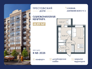 Квартира 41,2 м², 1-комнатная - изображение 2