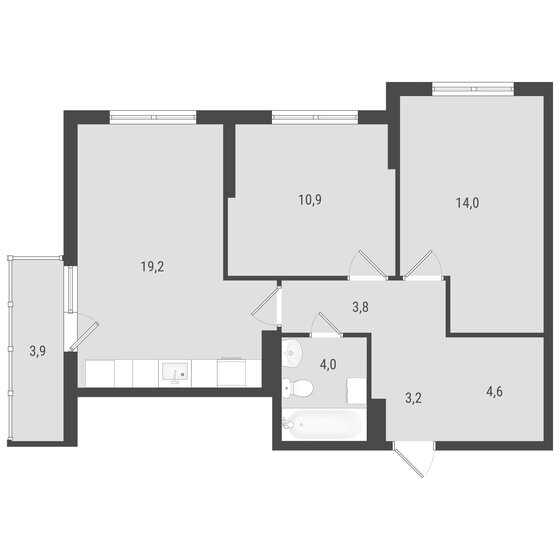 65,2 м², 2-комнатная квартира 8 552 792 ₽ - изображение 19