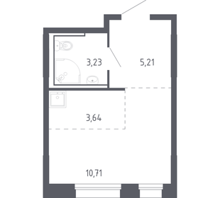 Квартира 22,8 м², студия - изображение 1
