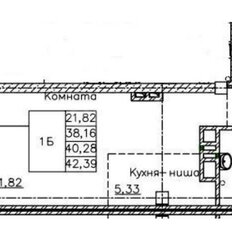 Квартира 42,4 м², студия - изображение 2