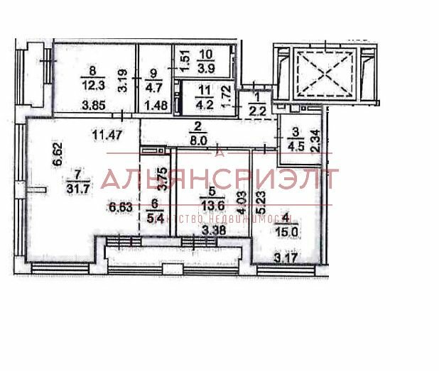 110 м², 3-комнатная квартира 20 500 000 ₽ - изображение 1