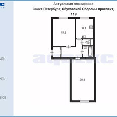 Квартира 56,7 м², 2-комнатная - изображение 4