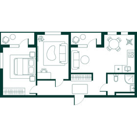 Квартира 66,8 м², 2-комнатная - изображение 1
