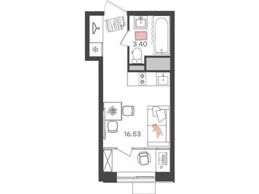 Квартира 19,9 м², студия - изображение 1