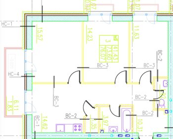 Квартира 77,3 м², 3-комнатная - изображение 1
