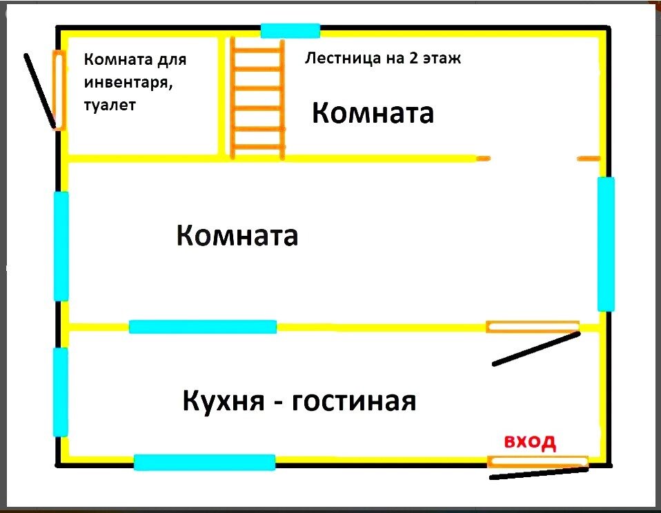 Дом в Рыбинск, проспект Революции, 38 (58 м²)