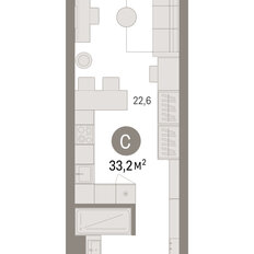 Квартира 33,2 м², студия - изображение 3