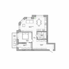 Квартира 90,1 м², 2-комнатная - изображение 2
