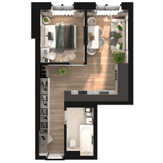 Квартира 36 м², 2-комнатная - изображение 4