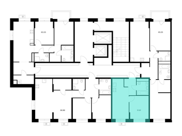 Квартира 31,8 м², 1-комнатная - изображение 2
