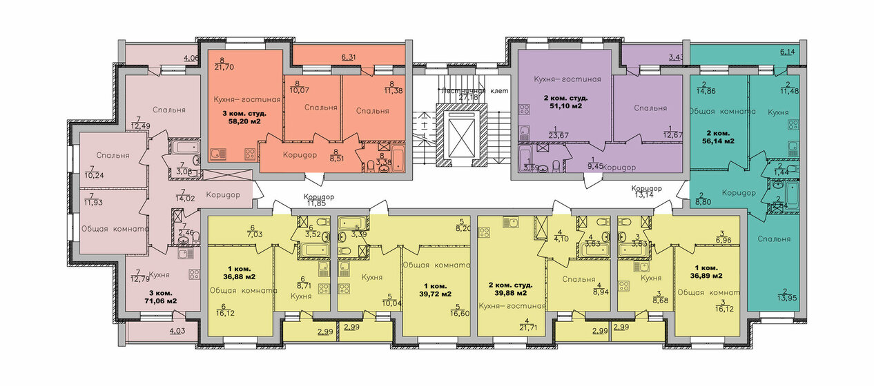 36 м², 1-комнатная квартира 4 150 000 ₽ - изображение 85