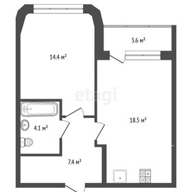 Квартира 38 м², 1-комнатная - изображение 1