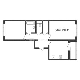 Квартира 58 м², 2-комнатная - изображение 2