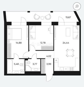Квартира 86 м², 2-комнатная - изображение 2