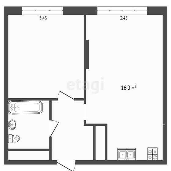 39 м², 1-комнатная квартира 5 300 000 ₽ - изображение 98