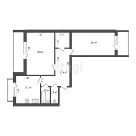 Квартира 75,5 м², 2-комнатная - изображение 1