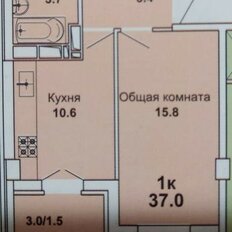 Квартира 36,1 м², 1-комнатная - изображение 5