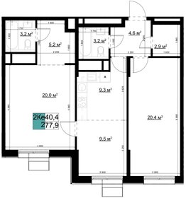 Квартира 77,9 м², 3-комнатная - изображение 1