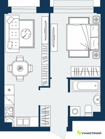 Квартира 36,5 м², 1-комнатная - изображение 1