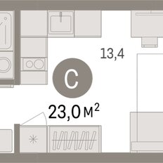 Квартира 23 м², студия - изображение 3