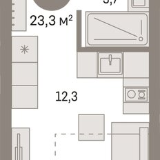Квартира 23,3 м², студия - изображение 3