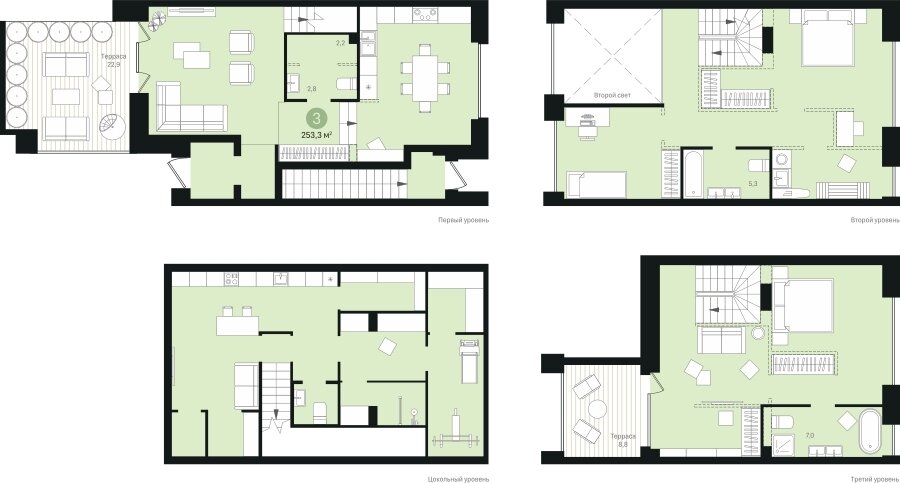 35,6 м², 1-комнатная квартира 4 850 000 ₽ - изображение 58