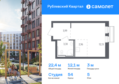 Квартира 22,4 м², студия - изображение 1