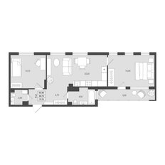 Квартира 68,8 м², 2-комнатная - изображение 2