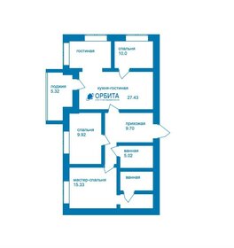 Квартира 87,5 м², 4-комнатная - изображение 1